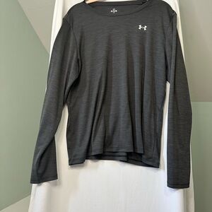 Under Armour Dark Gray Long Sleeve Shirt Size XL